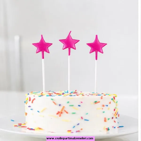 Yıldız Mum Set Fuşya